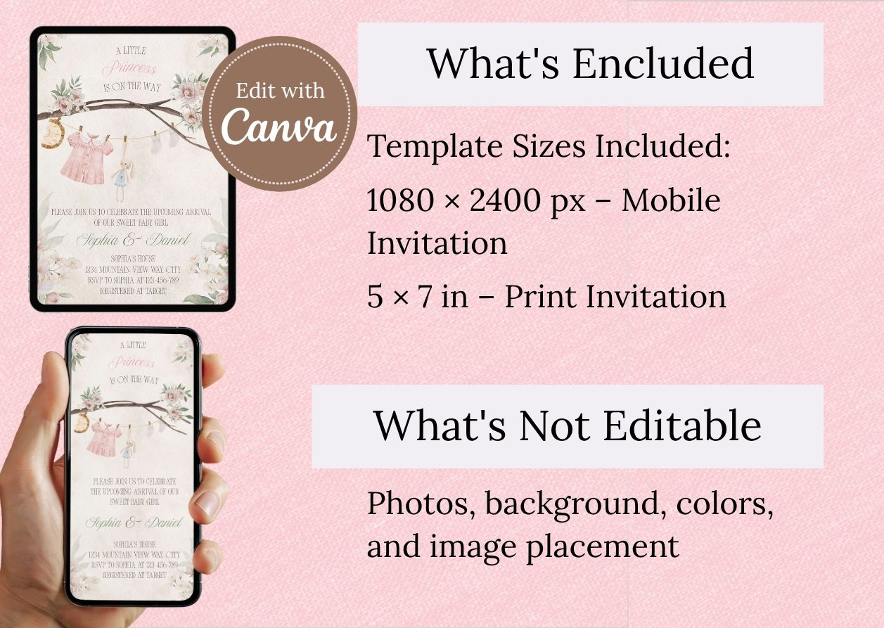 Little Princess Invitation - MintyInvites