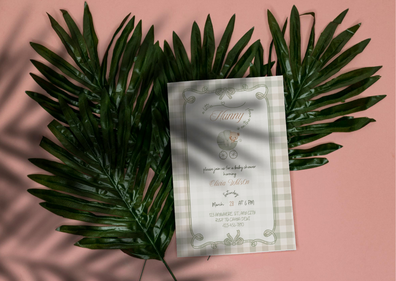 Little Hunny Invitation - MintyInvites