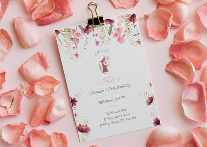 Dreamy Blossom Birthday Invitation - MintyInvites