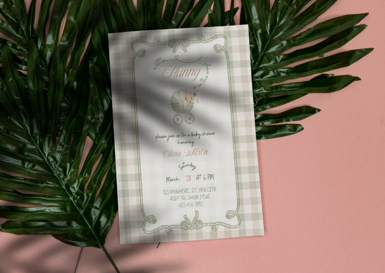 Little Hunny Invitation - MintyInvites