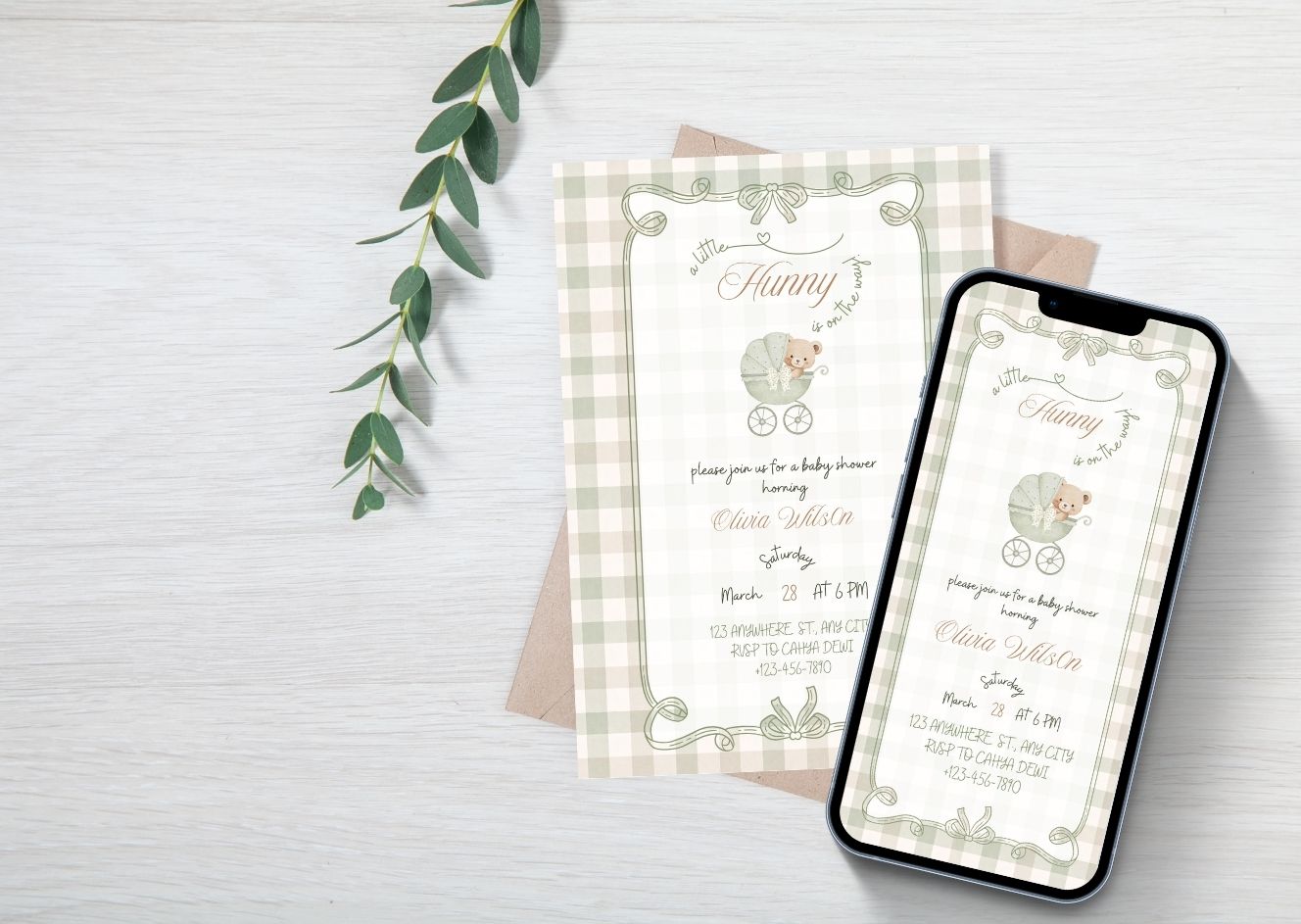 Little Hunny Invitation - MintyInvites