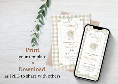 Little Hunny Invitation - MintyInvites